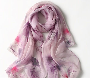 Silk Chiffon Printed Scarves