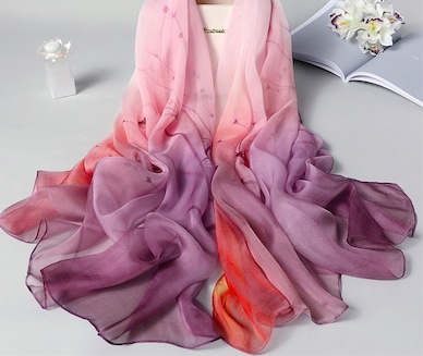 Custom Made Rectangle Silk Scarves