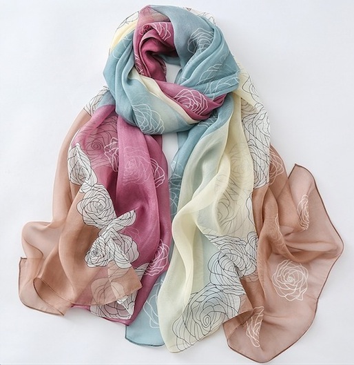 Custom Made Rectangle Silk Scarves